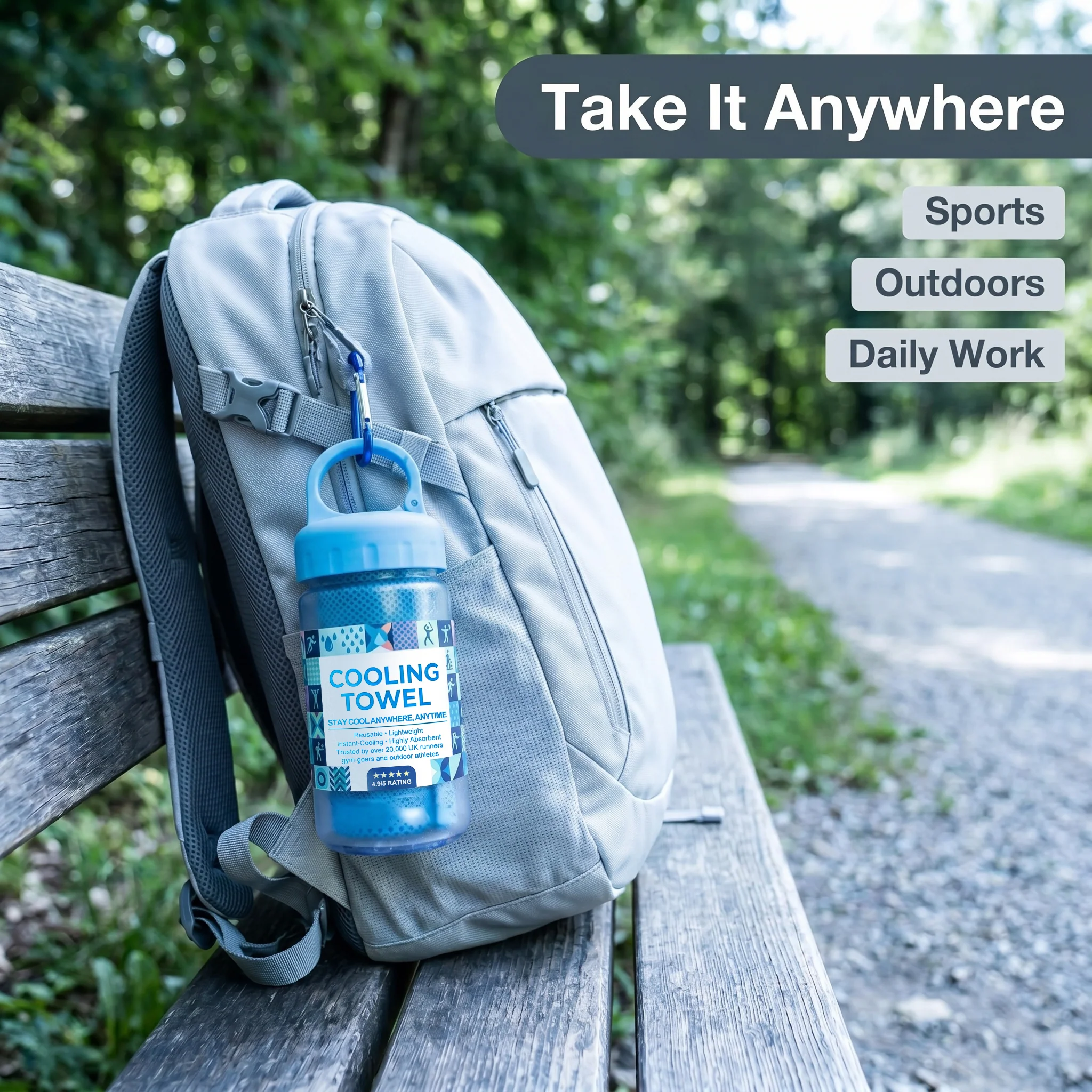 ⏰Last Day Buy 1 Get 1 Free❄💦Cold Sweat Towel You Can Use Anywhere, Anytime! Reusable Soft Absorbent Cooling Portable– UK Ready! 🇬🇧 - Image 9