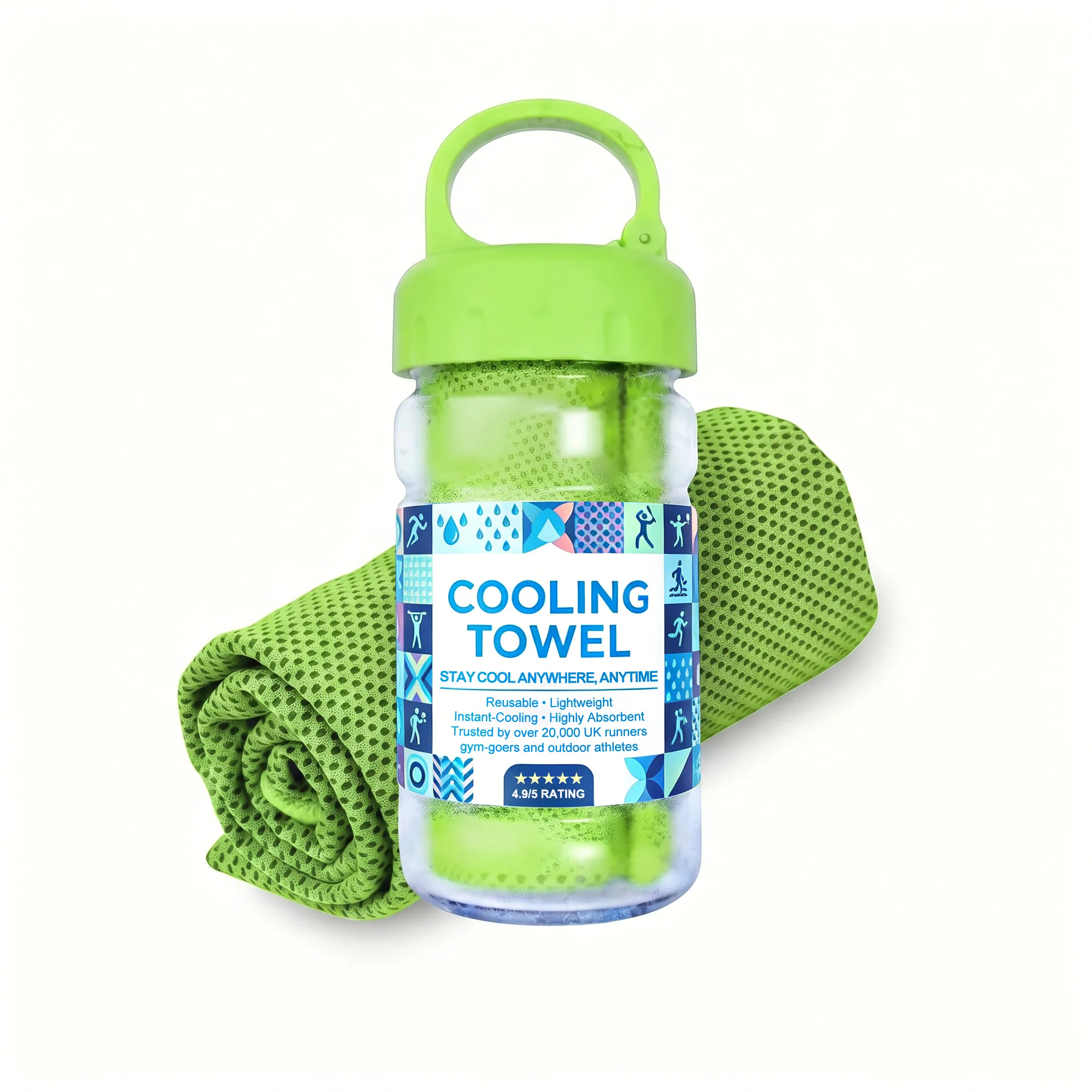 ⏰50% OFF-Buy 1 Get 1 Free❄💦Cold Sweat Towel You Can Use Anywhere, Anytime! Reusable Soft Absorbent Cooling Portable– 🇬🇧 - Image 34