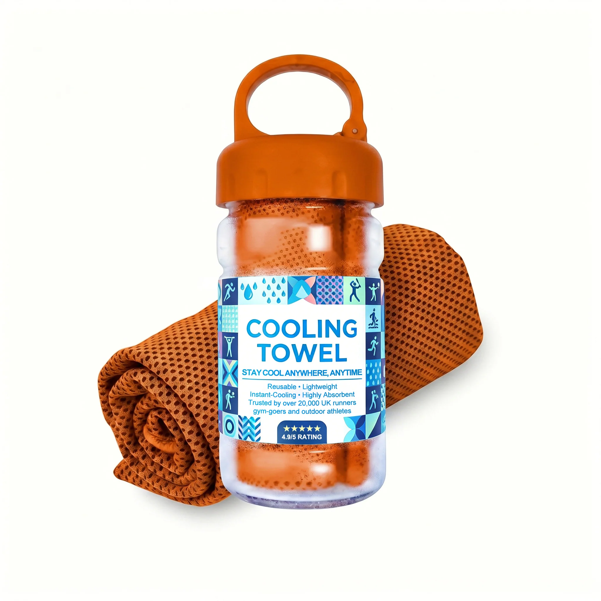 ⏰50% OFF-Buy 1 Get 1 Free❄💦Cold Sweat Towel You Can Use Anywhere, Anytime! Reusable Soft Absorbent Cooling Portable– 🇬🇧 - Image 35
