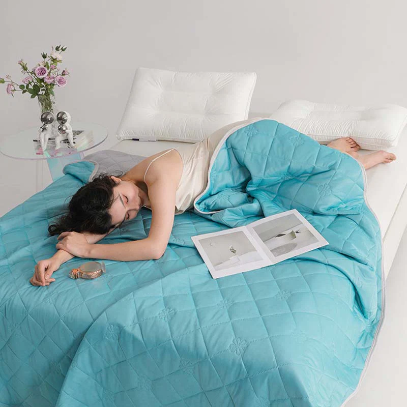 🛏️ LIMITED-TIME 50% OFF! 💥 Breathable Printed Washable Summer Cooling Comforter – Dual-Sided, Q-Max Fabric, Hypoallergenic ✨ - Image 10