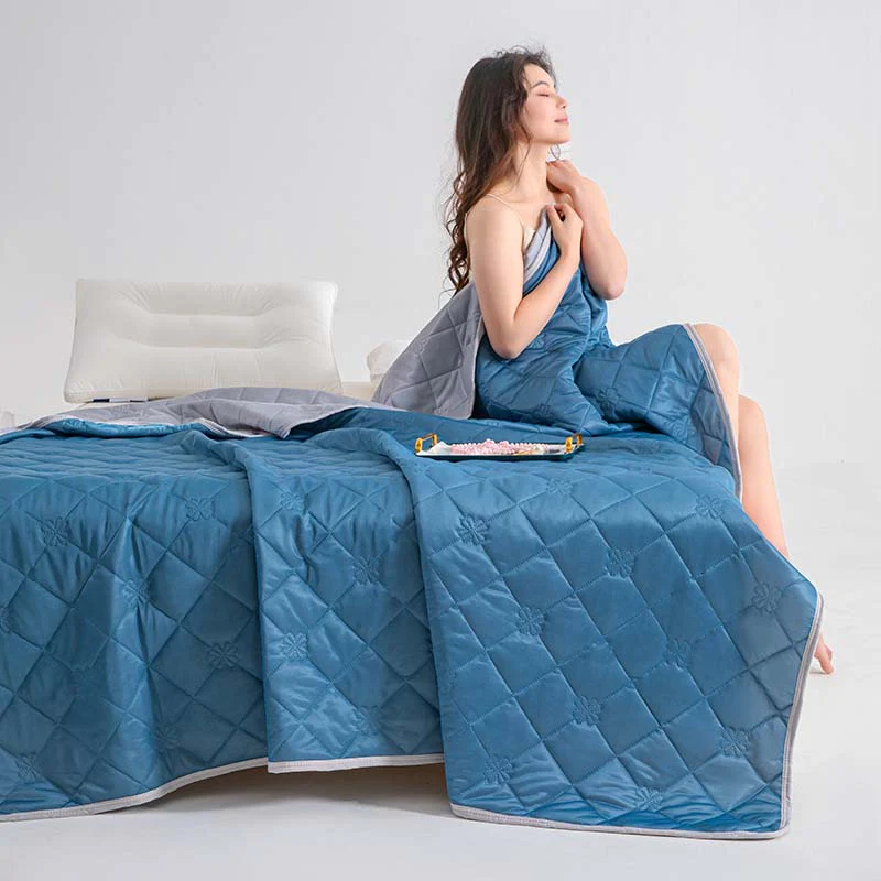 🛏️ LIMITED-TIME 50% OFF! 💥 Breathable Printed Washable Summer Cooling Comforter – Dual-Sided, Q-Max Fabric, Hypoallergenic ✨ - Image 14