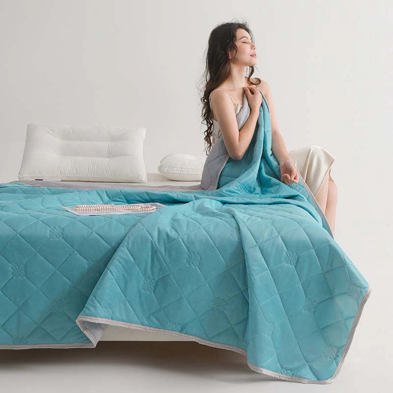 🛏️ LIMITED-TIME 50% OFF! 💥 Breathable Printed Washable Summer Cooling Comforter – Dual-Sided, Q-Max Fabric, Hypoallergenic ✨ - Image 16