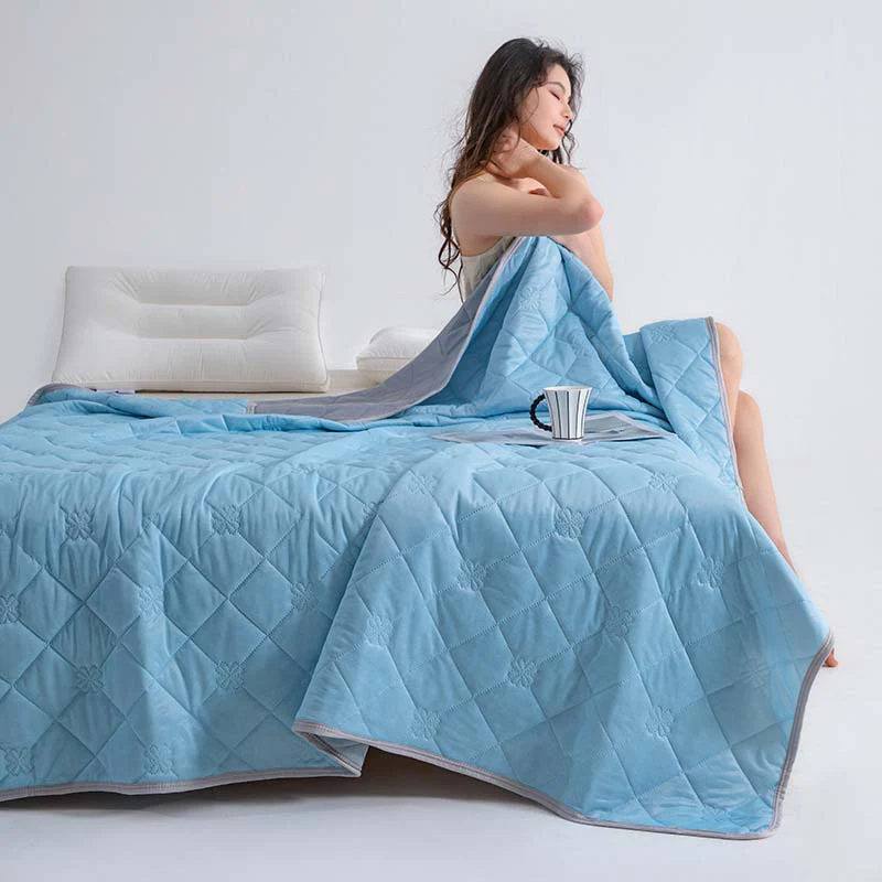 🛏️ LIMITED-TIME 50% OFF! 💥 Breathable Printed Washable Summer Cooling Comforter – Dual-Sided, Q-Max Fabric, Hypoallergenic ✨ - Image 19