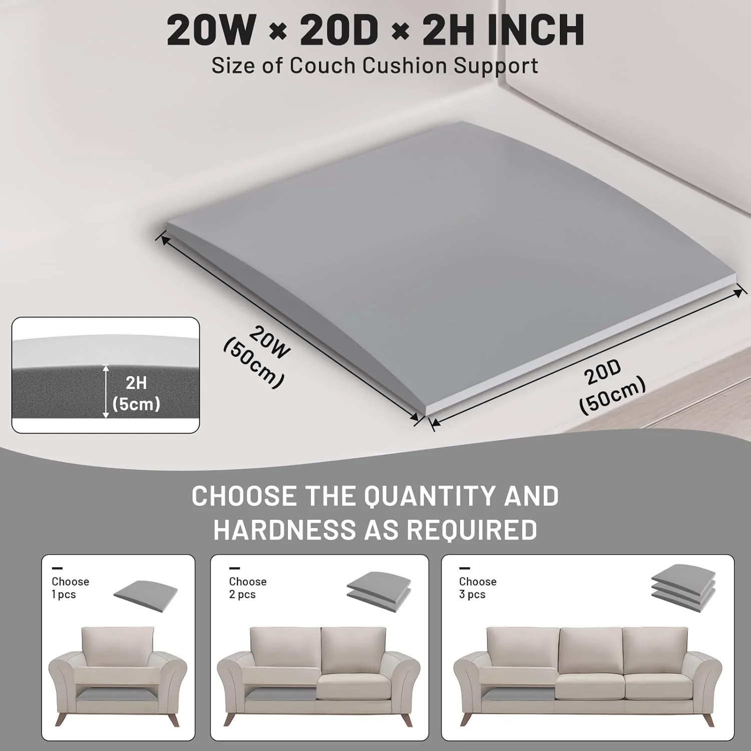⏰LAST DAY SPECIAL PRICE⚡🛋️Couch Cushion Support For Sagging Seat - Image 3