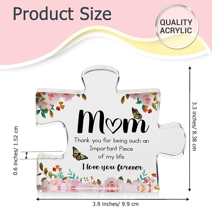 💕Mother's Day Special Sale-£6.99!!💐Crystal Clear Acrylic Thank You Gift for Loved Ones - Image 6