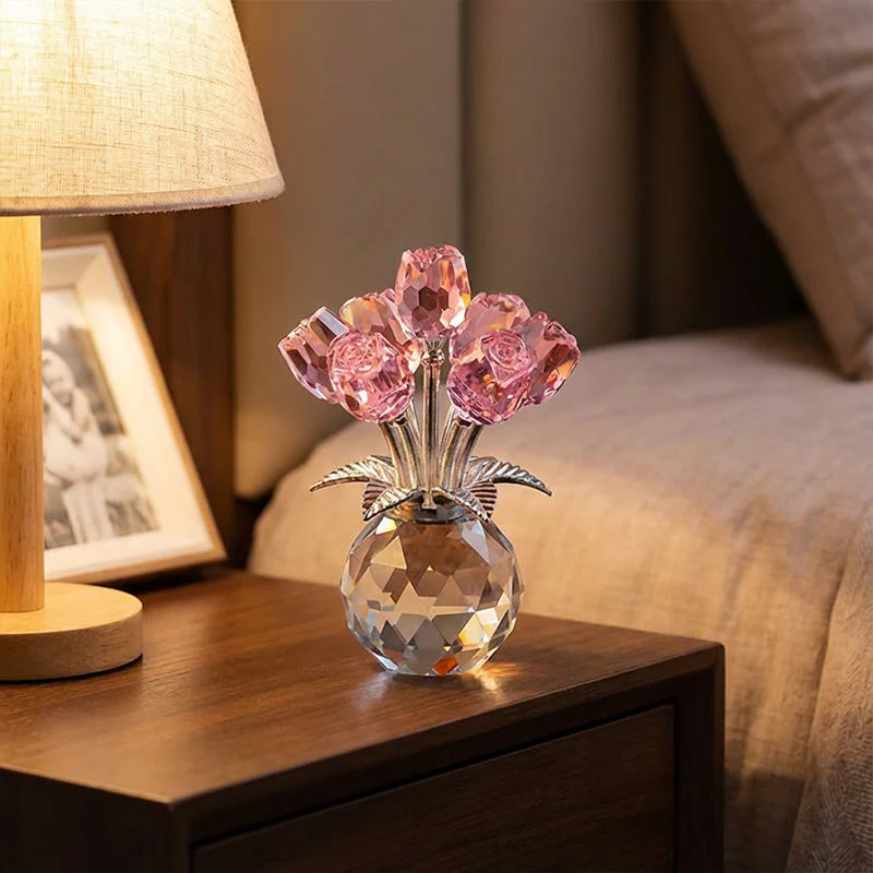💖Valentine's Day Special: 70% OFF🌹Everlasting Crystal Rose Flower Figurine in Vase🌸 - Image 2
