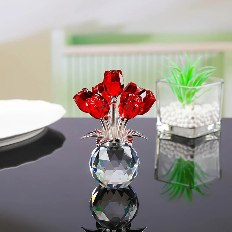 💖Valentine's Day Special: 70% OFF🌹Everlasting Crystal Rose Flower Figurine in Vase🌸 - Image 8