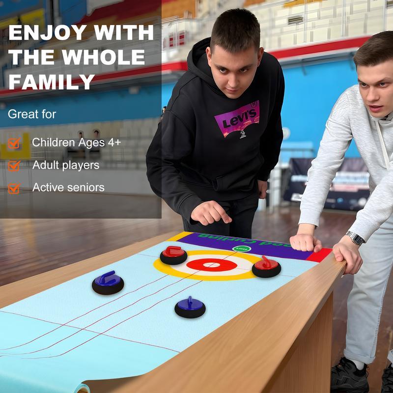 🥌Last Day Special Price £9.99!!💗2025 New Tabletop Family Curling Game☄️☄️ Fun, Engaging, and Perfect for All Ages! - Image 2