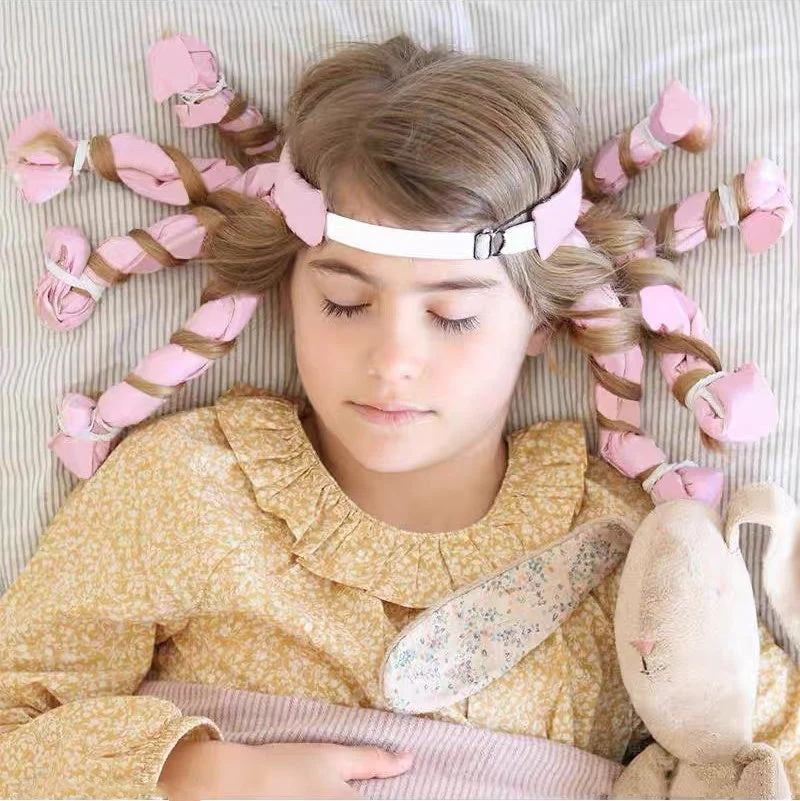 ⏳Last Day Special Price £6.99!!💈Sleep-in hairband Heat-free curling tongs🧑🦱🥰