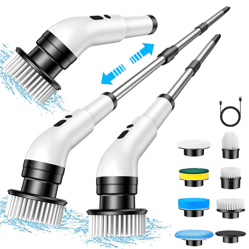 🥳🧽Multi‑Function Electric Brush – IPX7 waterproof, dual speed. Interchangeable heads. Effortless grime removal. 🛡️⚡ - Image 10