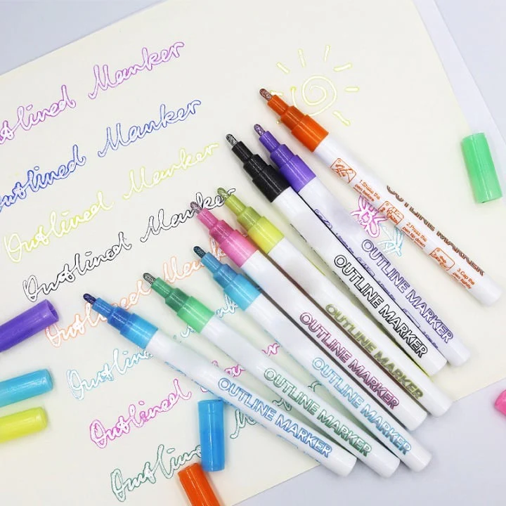 Kmartinusa Outline Marker Set (8 Colors) - Image 5