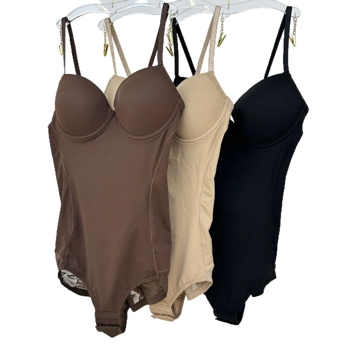 💥Look Fabulous Instantly! Deep V Shapewear Bodysuit with Bra | Ruched Slimming Adjustable Waist✨ - Image 11