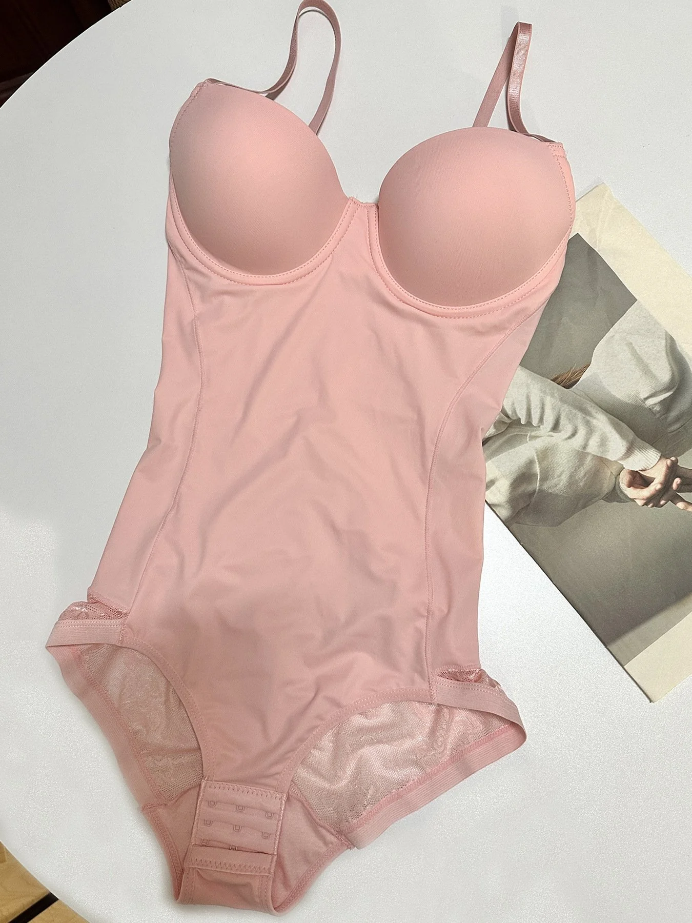 💥Look Fabulous Instantly! Deep V Shapewear Bodysuit with Bra | Ruched Slimming Adjustable Waist✨ - Image 6