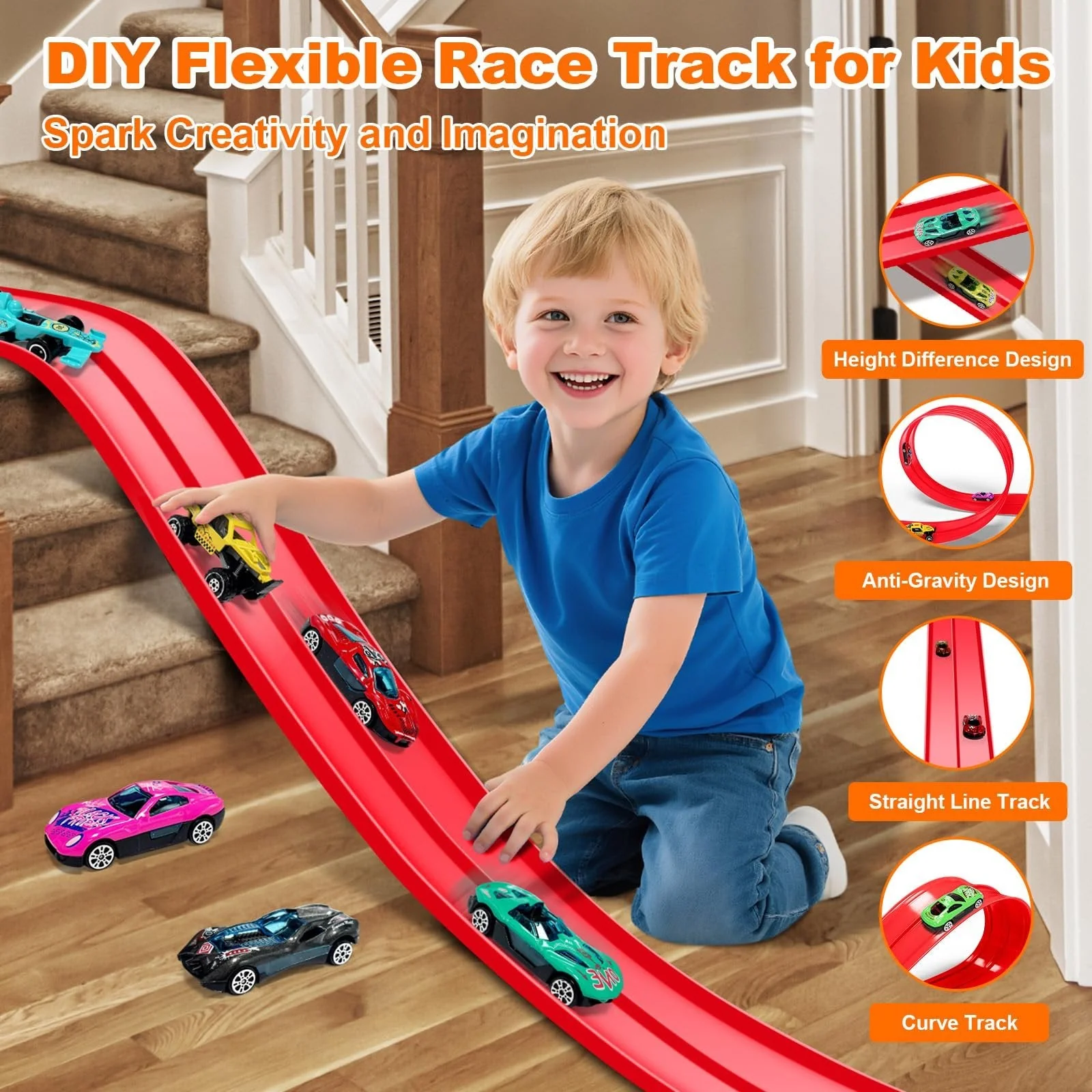 🎁Early Christmas Hot Sale 49% OFF🎅DIY Flexible Racing Track Toy - Image 2