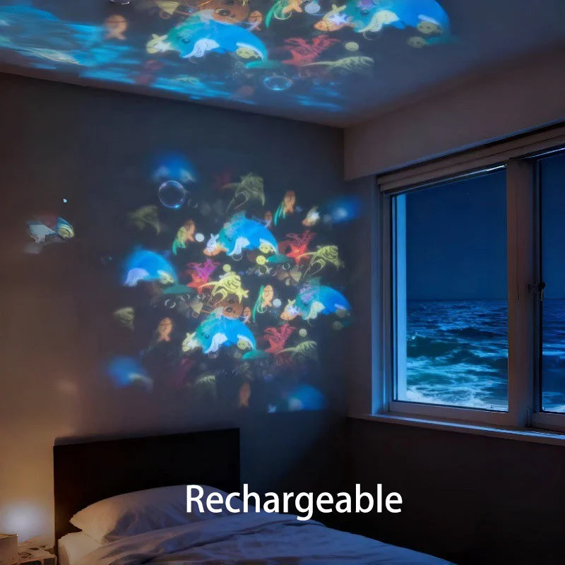 🥳2026 HOT SALE 50% OFF!💞50K+ SOLD!💥🌈Dynamic Rotating LED Light Projector – Calm & relaxation for your home. Gentle moving lights ease restless nights. Perfect for bedroom or living room. 🌙✨ - Image 11