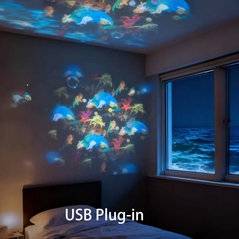 🥳2026 HOT SALE 50% OFF!💞50K+ SOLD!💥🌈Dynamic Rotating LED Light Projector – Calm & relaxation for your home. Gentle moving lights ease restless nights. Perfect for bedroom or living room. 🌙✨ - Image 12