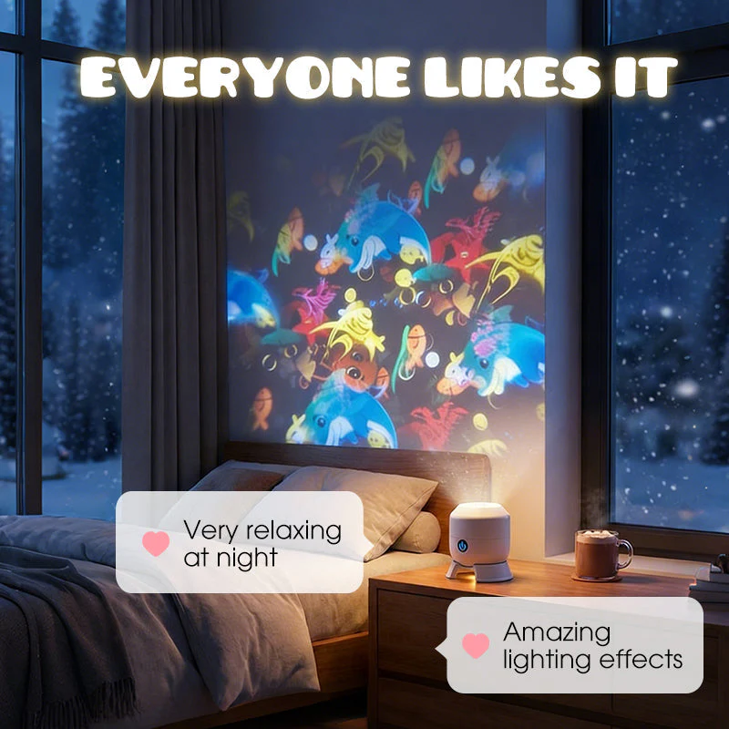 🥳2026 HOT SALE 50% OFF!💞50K+ SOLD!💥🌈Dynamic Rotating LED Light Projector – Calm & relaxation for your home. Gentle moving lights ease restless nights. Perfect for bedroom or living room. 🌙✨ - Image 7