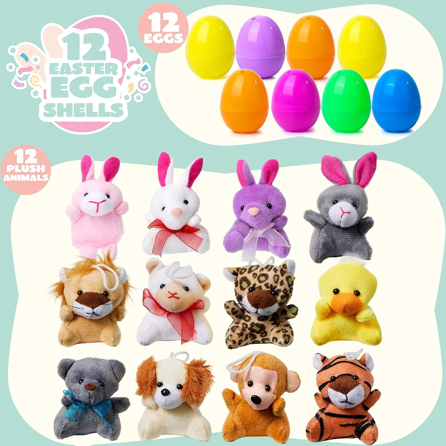 🔥Last Day Special Price £9.99!!⚡50K+ SOLD🎁12/24PCS Easter Eggs Prefilled Slow Rising Squishy Toys - Image 8