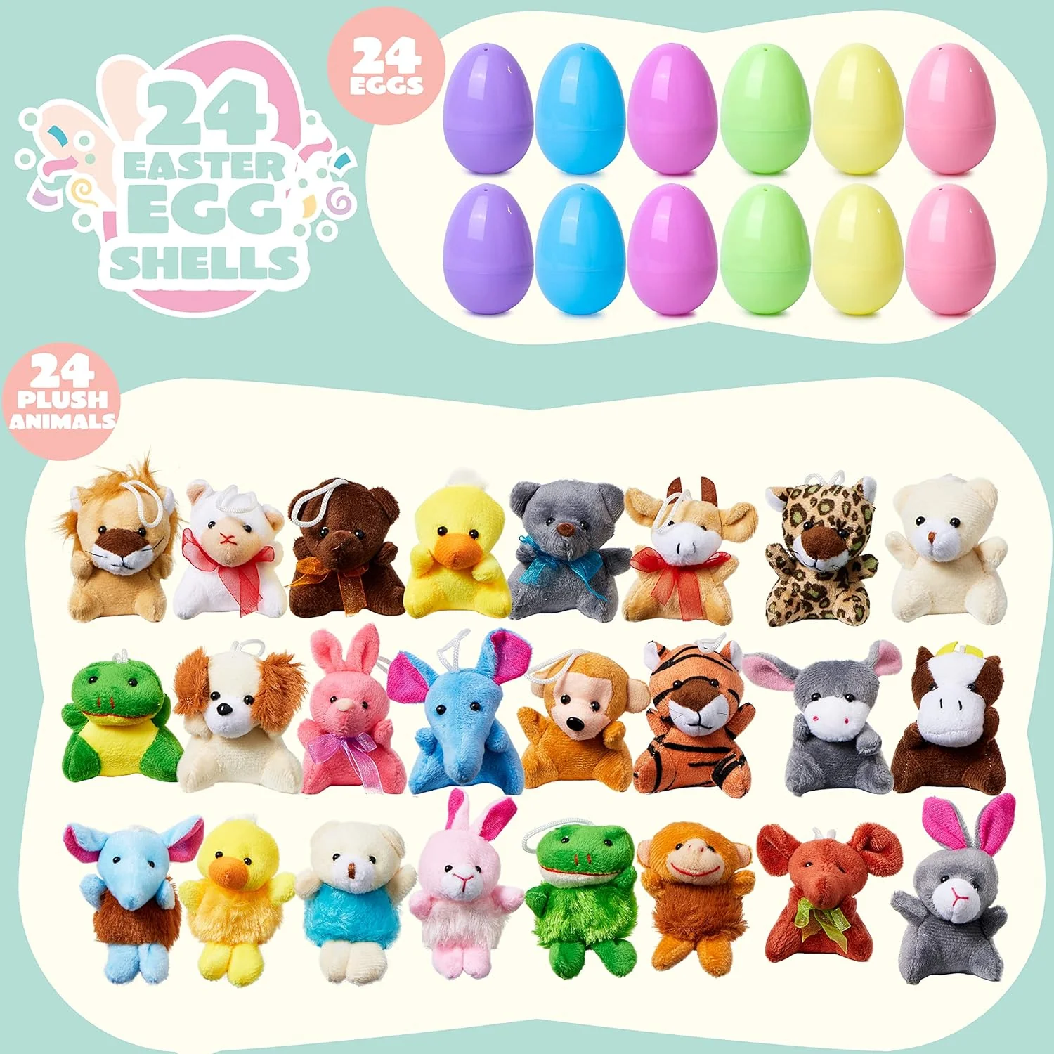 🔥Last Day Special Price £9.99!!⚡50K+ SOLD🎁12/24PCS Easter Eggs Prefilled Slow Rising Squishy Toys - Image 9
