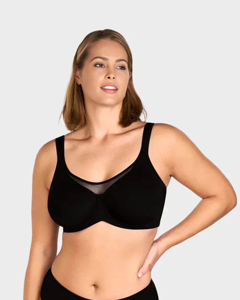 💗LAST DAY SPECIAL PRICE £8.99💐Women's Elegant Sheer Full Coverage Plus Size Bra - Image 3