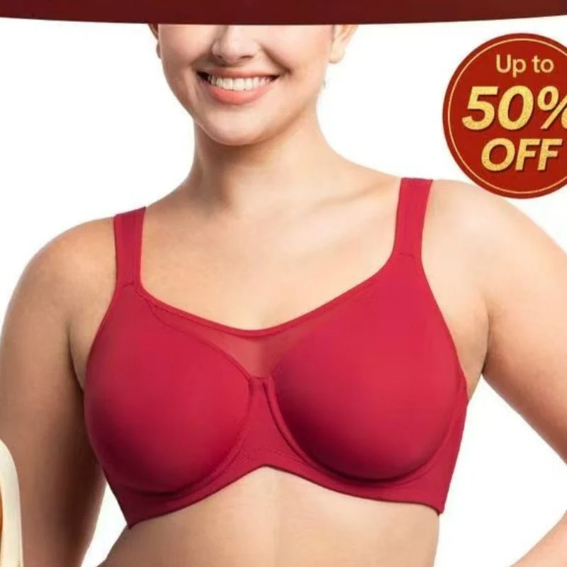 💗LAST DAY SPECIAL PRICE £8.99💐Women's Elegant Sheer Full Coverage Plus Size Bra - Image 34