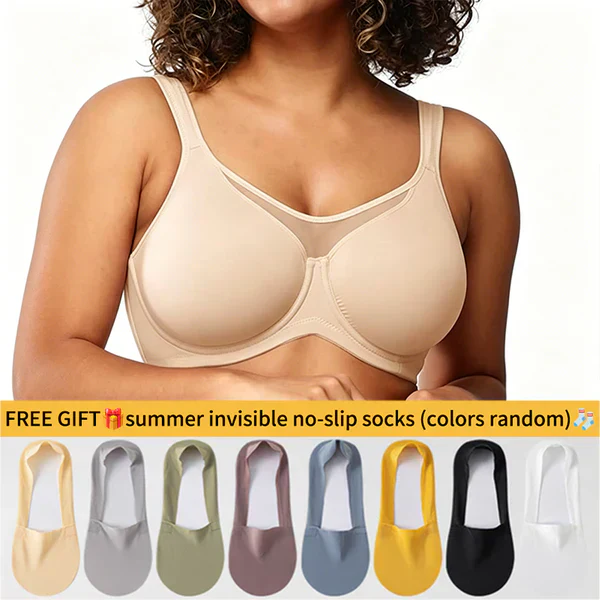💗LAST DAY SPECIAL PRICE £8.99💐Women's Elegant Sheer Full Coverage Plus Size Bra - Image 36