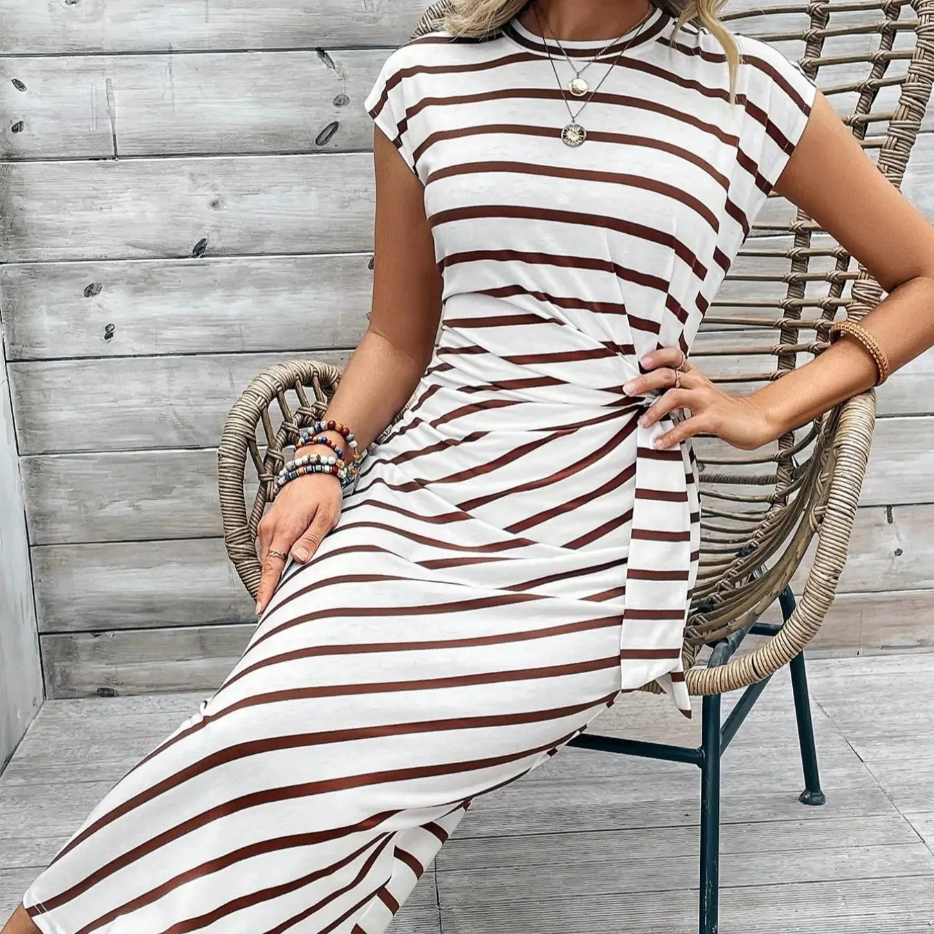 🥳2026 HOT SALE 50% OFF! 🥳💞50K+ SOLD!🌸Women's Knot Bodycon Dress – Leopard print, tummy-flattering knot. Comfy & chic for parties or date nights. Feel gorgeous. ✨🌹 - Image 13