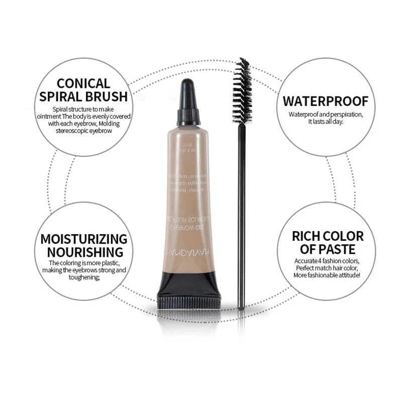 ⏳Last Day Buy 1 Get 1 Free ⭐Long-lasting Waterproof Smudge-proof Liquid Eyebrow Gel/Tint(With Free Brush) - Image 4