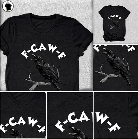 🏆LAST DAY SALE: Only £10.99!!🔥 Humorous Crow Graphic T-Shirt – Say It With a Caw! - Image 10