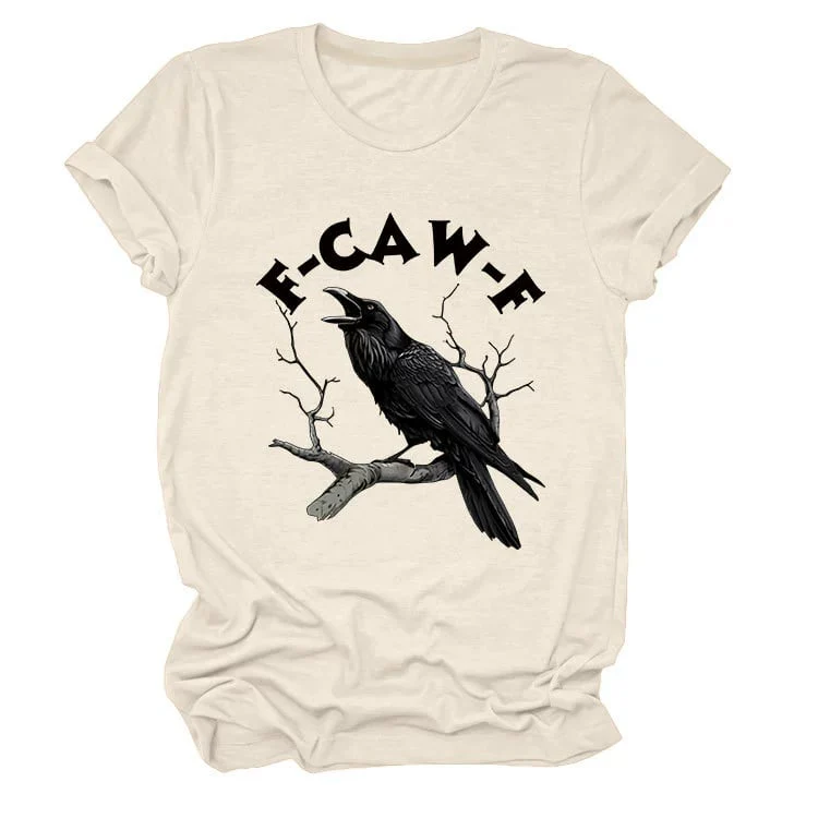 🏆LAST DAY SALE: Only £10.99!!🔥 Humorous Crow Graphic T-Shirt – Say It With a Caw! - Image 13