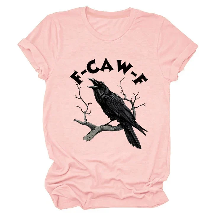 🏆LAST DAY SALE: Only £10.99!!🔥 Humorous Crow Graphic T-Shirt – Say It With a Caw! - Image 16