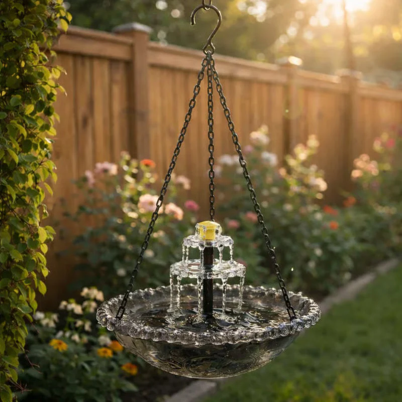 🐦2026 NEW ARRIVALS - 50% OFF🔥💐Solar Cascade Hanging Bird Bath Fountain - Image 6