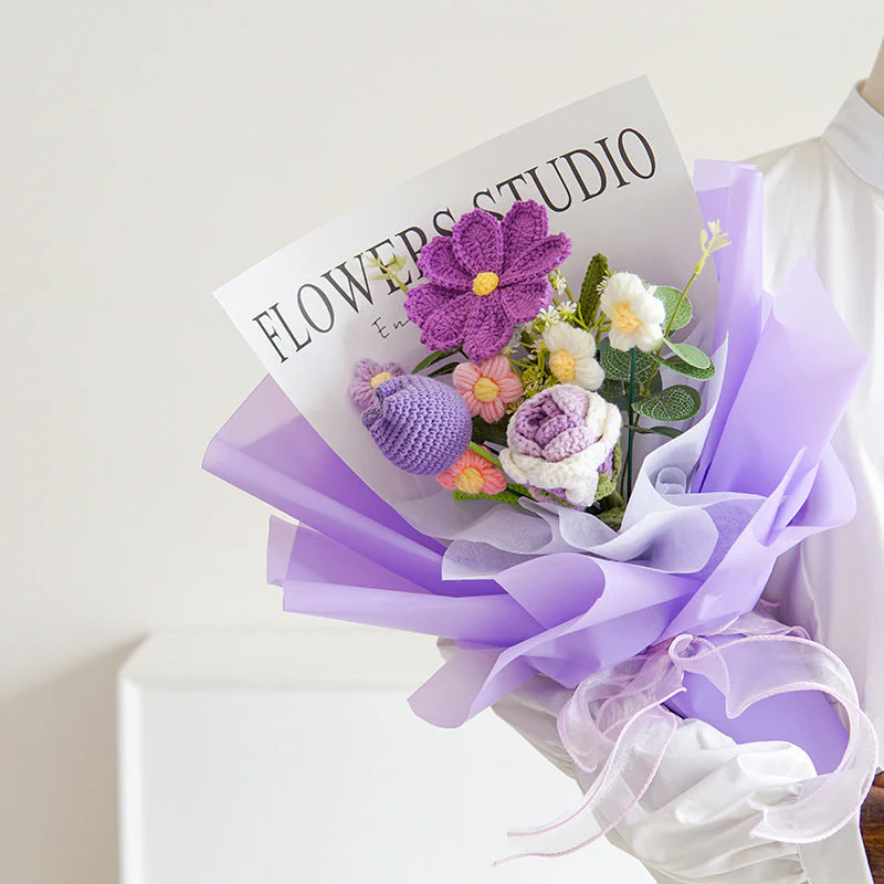 💐Mother's Day Special Sale 50% OFF!!💕Handmade Delicate Crochet Flower Bouquet - Image 12