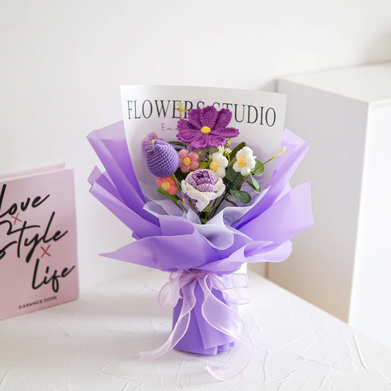 💐Mother's Day Special Sale 50% OFF!!💕Handmade Delicate Crochet Flower Bouquet - Image 7