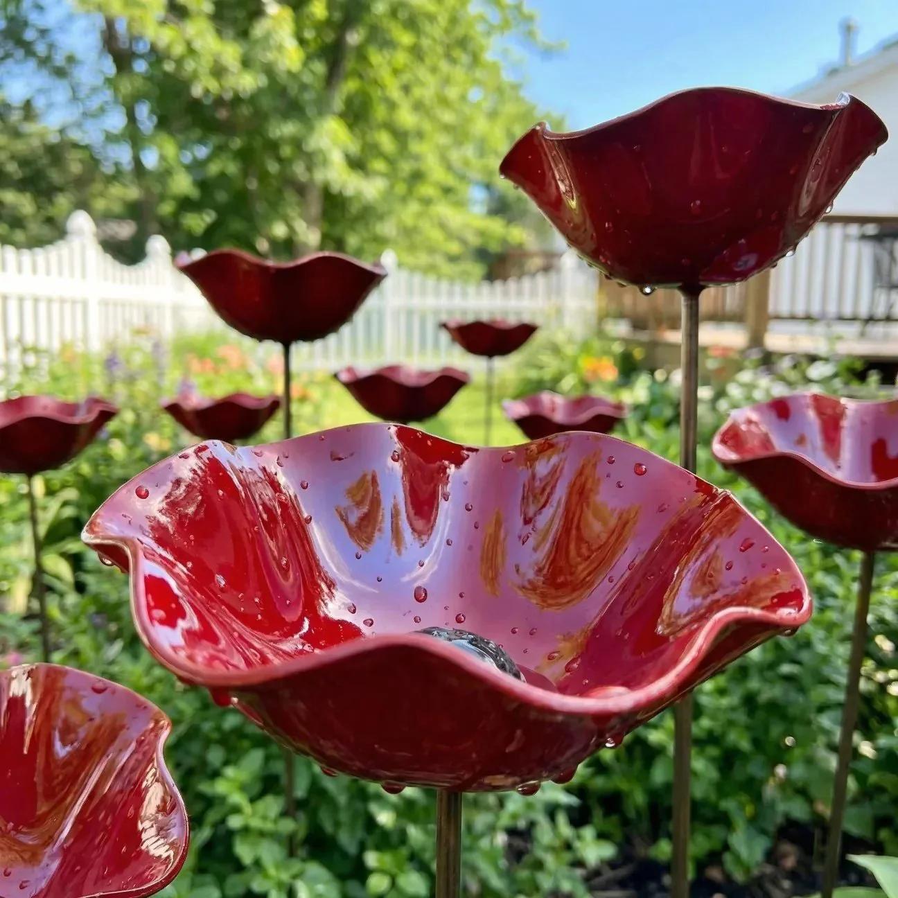 💖🎁2026 Hot Sale 50% Off🌺Handmade Metal Flower Garden Stake🐦 - Image 10