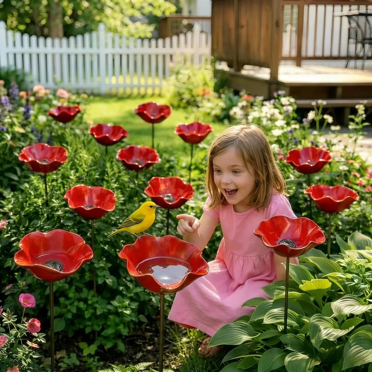 💖🎁2026 Hot Sale 50% Off🌺Handmade Metal Flower Garden Stake🐦 - Image 13