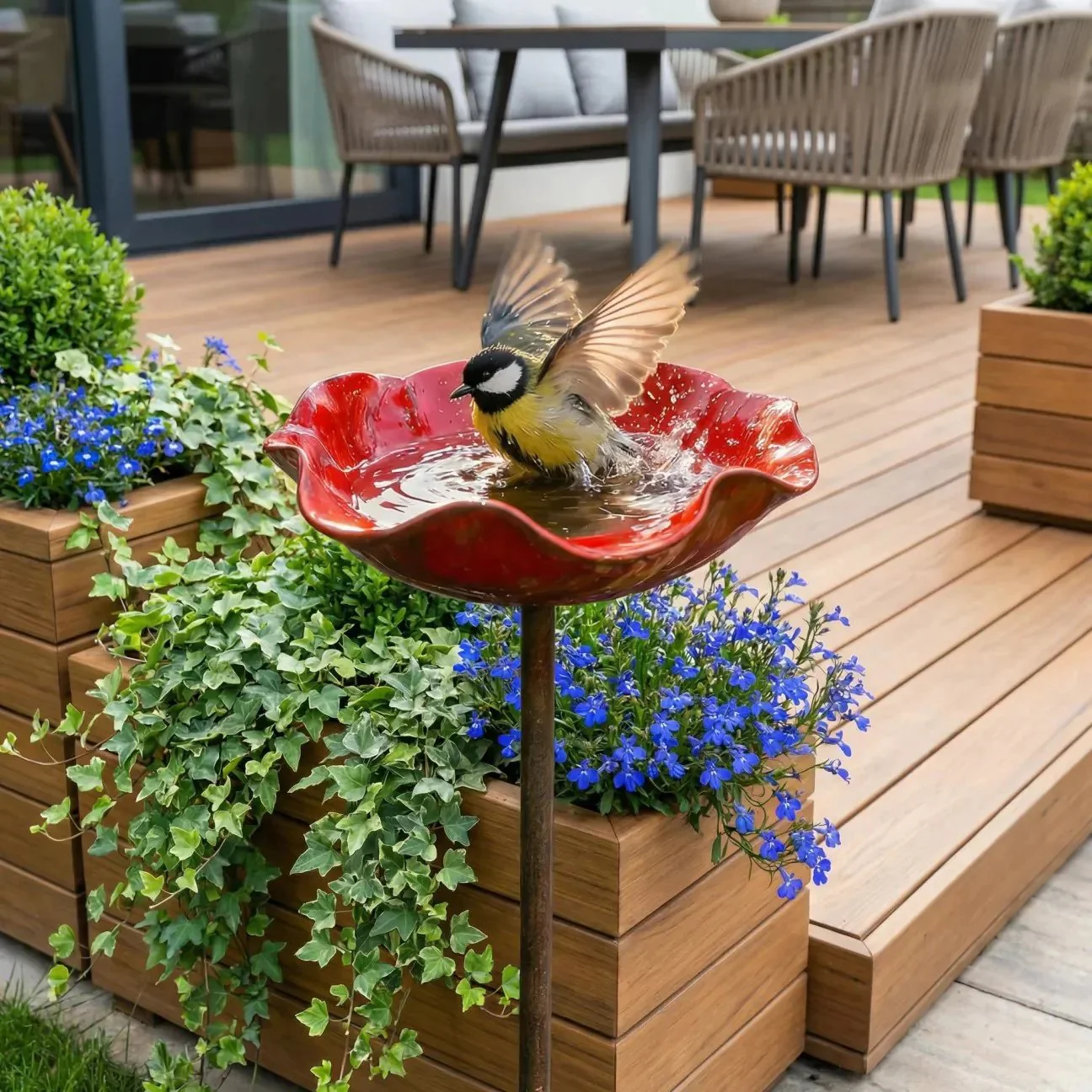 💖🎁2026 Hot Sale 50% Off🌺Handmade Metal Flower Garden Stake🐦 - Image 15