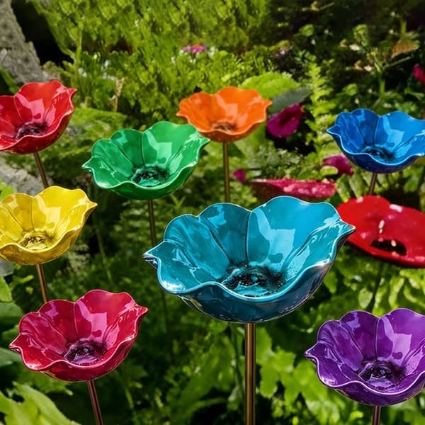 💖🎁2026 Hot Sale 50% Off🌺Handmade Metal Flower Garden Stake🐦 - Image 17