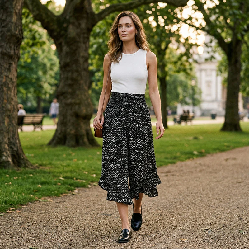 ⏳Time-Limited Special Price £12.99⏰Women’s Flowy High Waist Wide-Leg Pants – Slimming, Comfy & Chic - Image 4