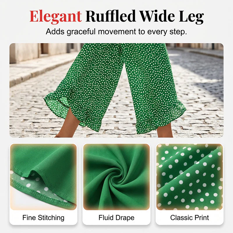 Women's Flowy High Waist Wide-Leg Pants - Image 4