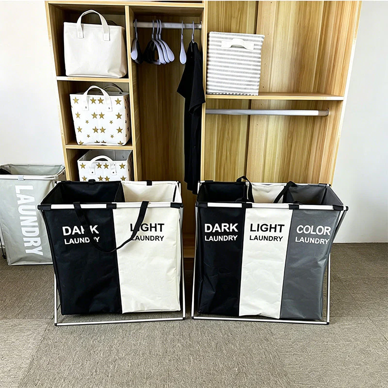 🧺👕🔄 LIMITED-TIME 50% OFF! ✨📦 Foldable 3-Section Laundry Hamper Sorter – Space-Saving, Lightweight, for Bedroom & Bathroom 🏠🧼 - Image 3