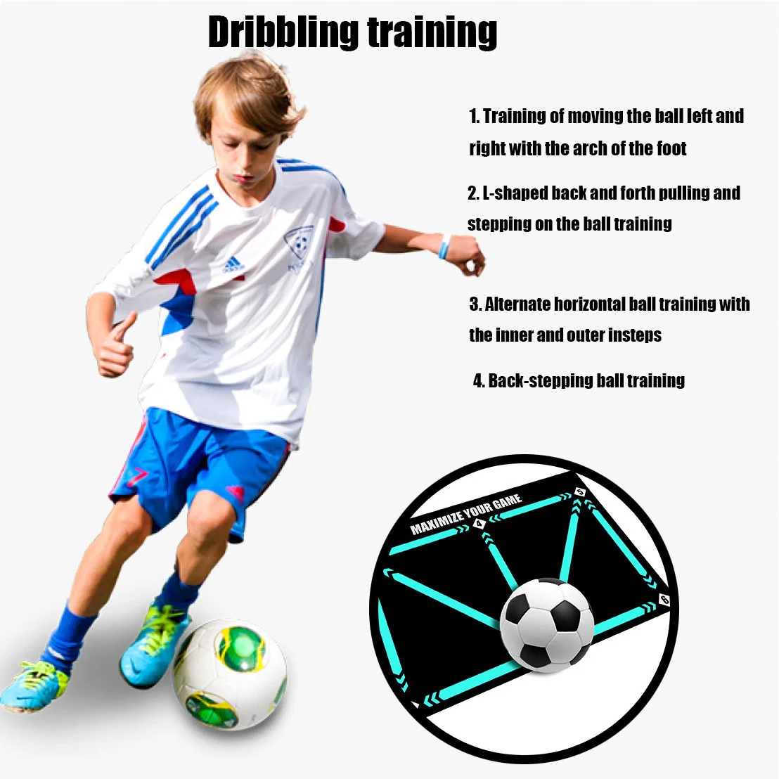 🎅LAST DAY SALE 50% OFF - ⚽Soccer Train Mat for All Levels Non-Slip Silent - Image 3