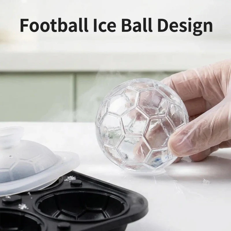 ⚽🏆Last Day Special Price ￡7.99!!💥Football Shape Silicone Ice Ball Mold - Image 3