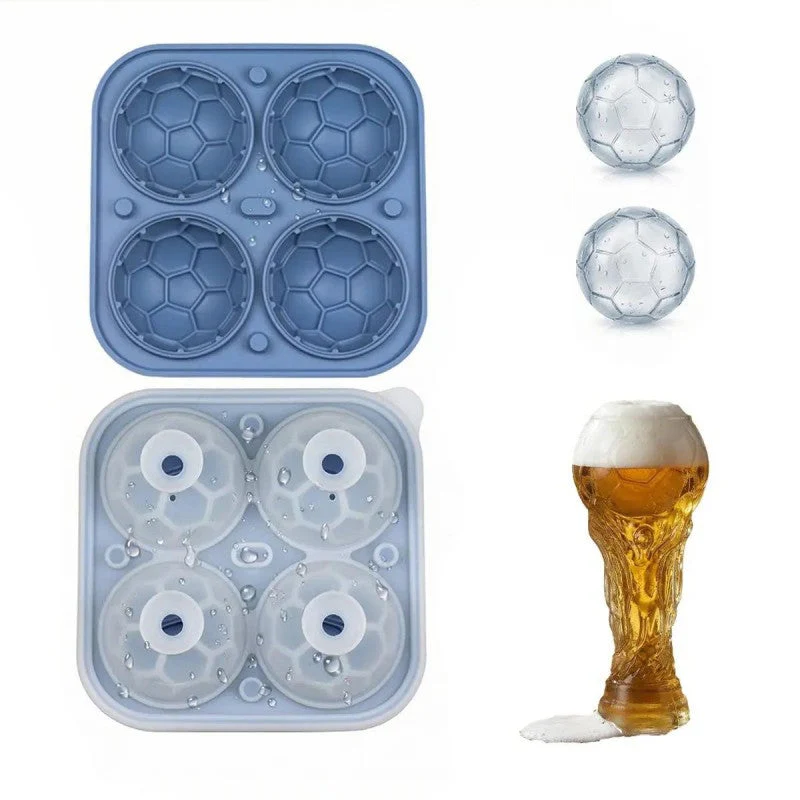 ⚽🏆Last Day Special Price ￡7.99!!💥Football Shape Silicone Ice Ball Mold - Image 9