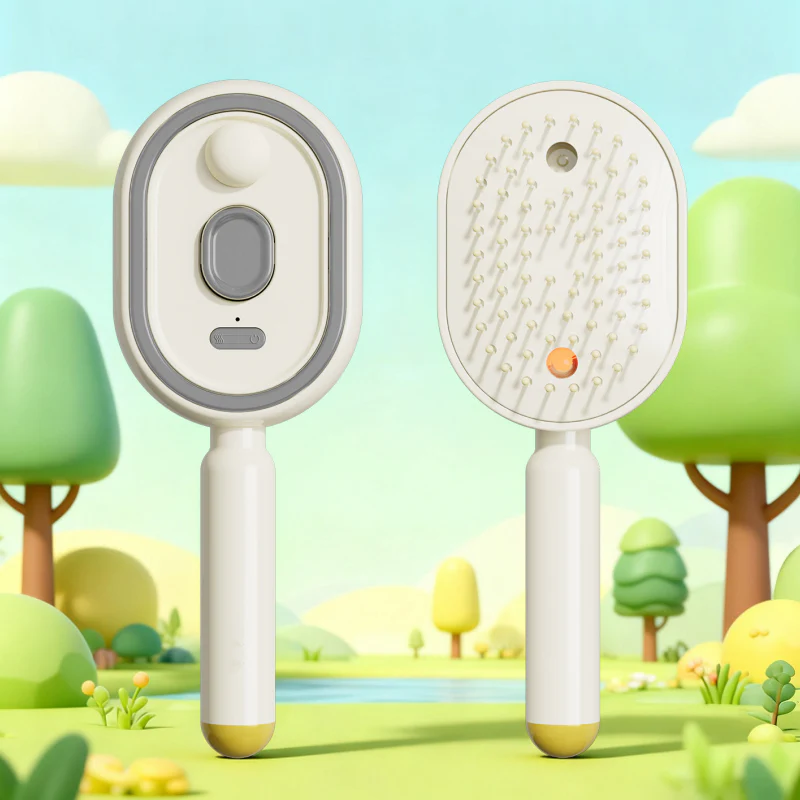 💗LAST DAY SALE 49% OFF⚡Scalp Massager Comb 💆♀️ – Self-Cleaning 🧼, Tangle-Free ✂️ & Frizz-Control Hair Brush with Soothing Mist Spray 💨✨ | Perfect for Dry, Brittle Hair 💧🌟 - Image 13