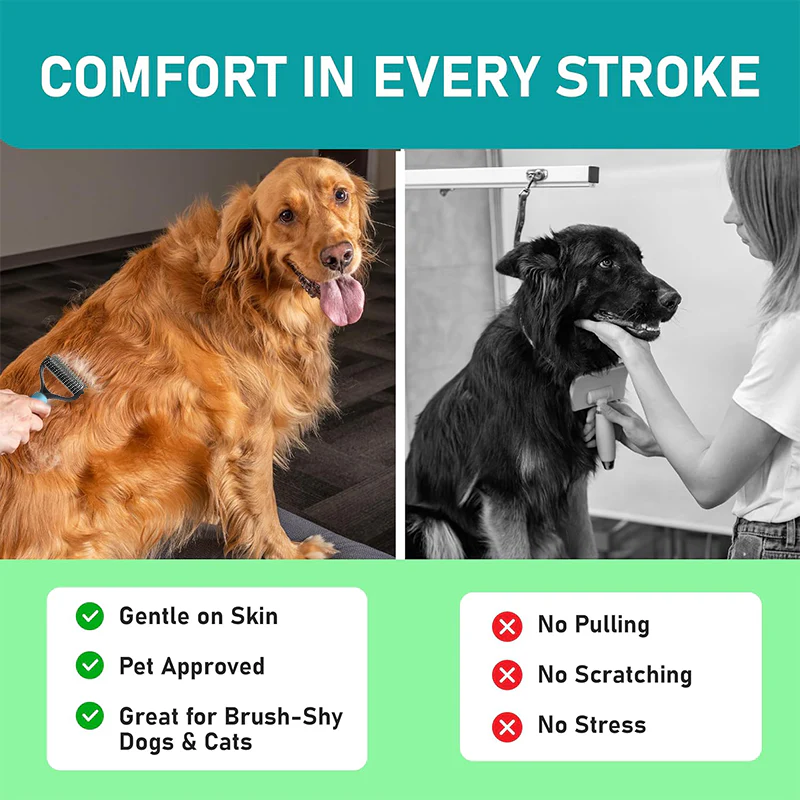 ⏰🐾LAST DAY SALE: Only £6.99🔥Dual-Sided Pet Grooming Comb for Dogs & Cats – UK Ready! 🇬🇧 - Image 4