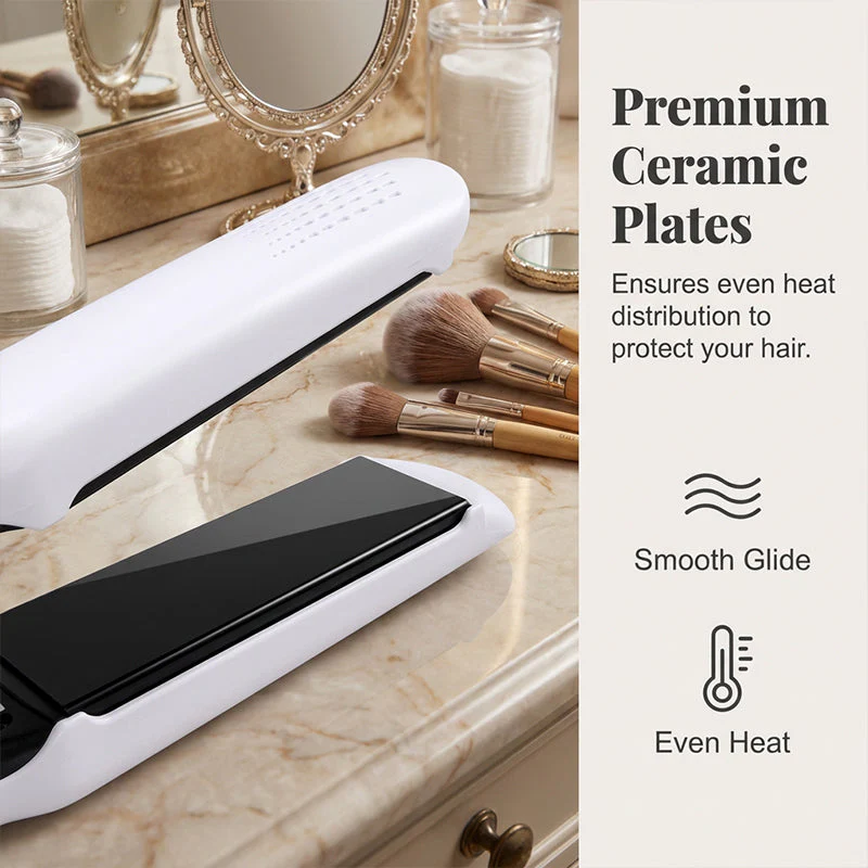 💗LAST DAY SALE 60% OFF⚡50K+ SOLD💕💇♀️2-in-1 Hair Straightener and Curler with Negative Ionic Care⚡Salon Negative Ion Hair Styling Tool - Image 4
