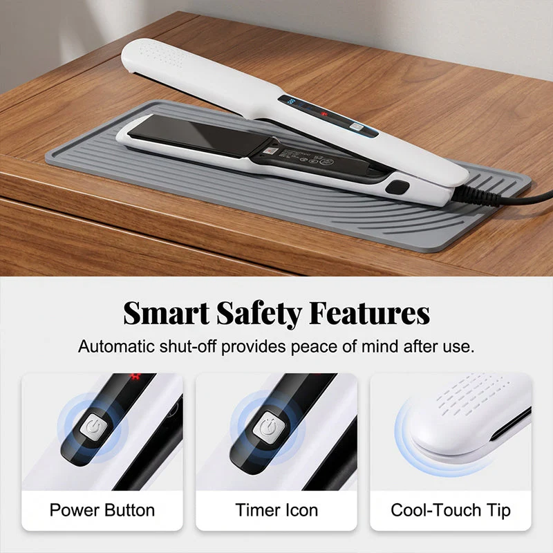 💗LAST DAY SALE 60% OFF⚡50K+ SOLD💕💇♀️2-in-1 Hair Straightener and Curler with Negative Ionic Care⚡Salon Negative Ion Hair Styling Tool - Image 6
