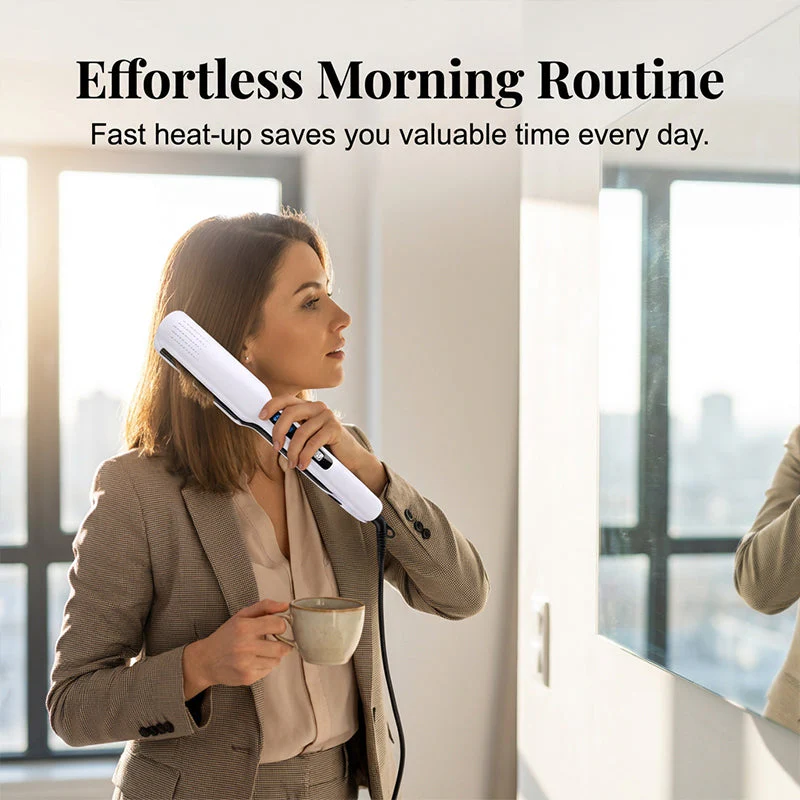 💗LAST DAY SALE 60% OFF⚡50K+ SOLD💕💇♀️2-in-1 Hair Straightener and Curler with Negative Ionic Care⚡Salon Negative Ion Hair Styling Tool - Image 8