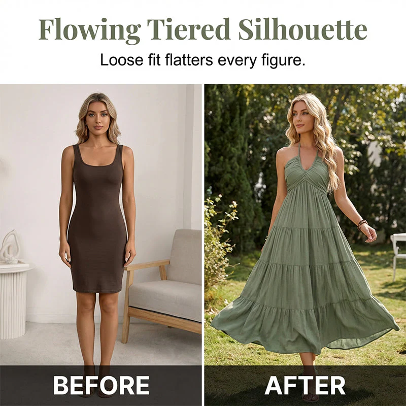 ⏳Time-Limited Special 60%Off⏰Women's Halter Neck Backless Maxi Dress - Image 5